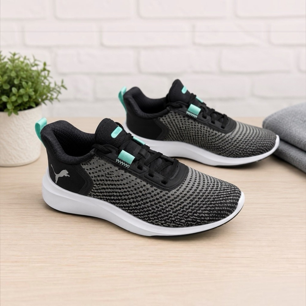 PUMA Fusion Crush Sport Spikeless Golf Shoes Black Mint Women's Size 8 NWOT